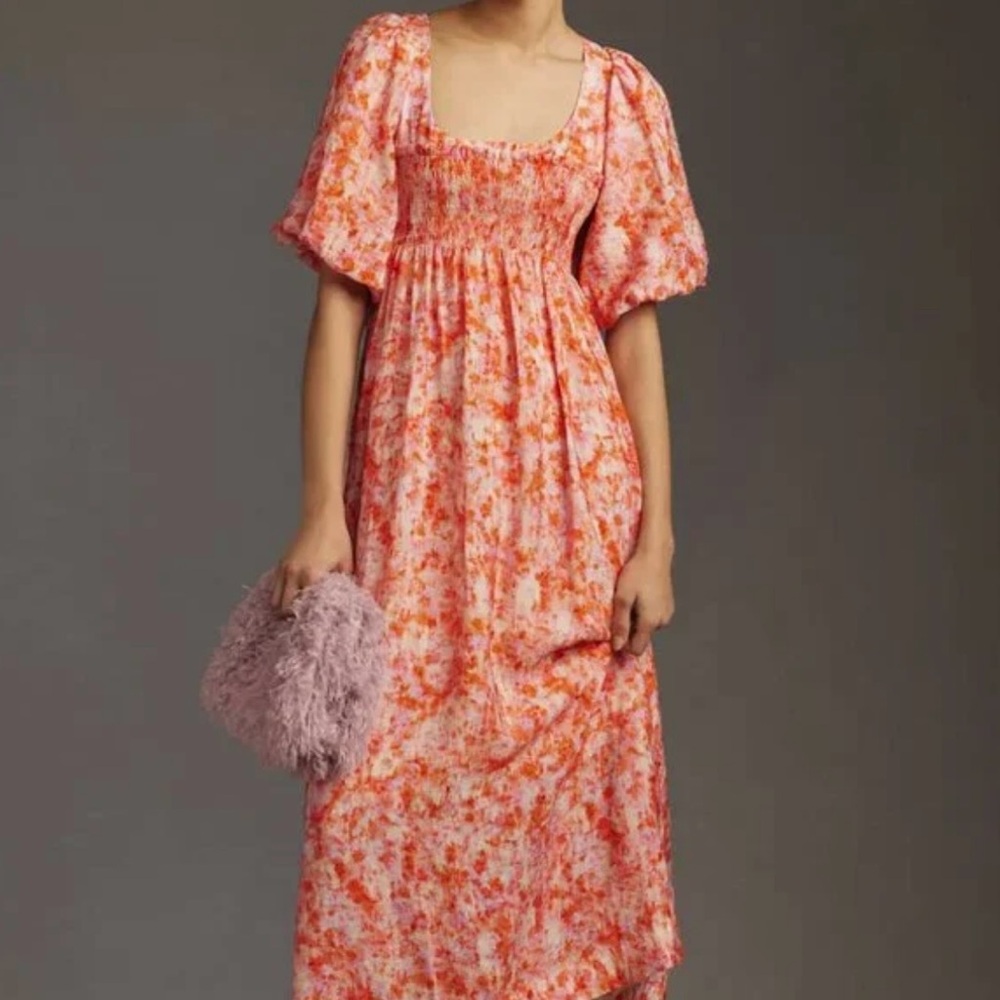 Anthropologie Dreamy Watercolor Dress w/ Pockets | Size XS (fits S) - NWOT